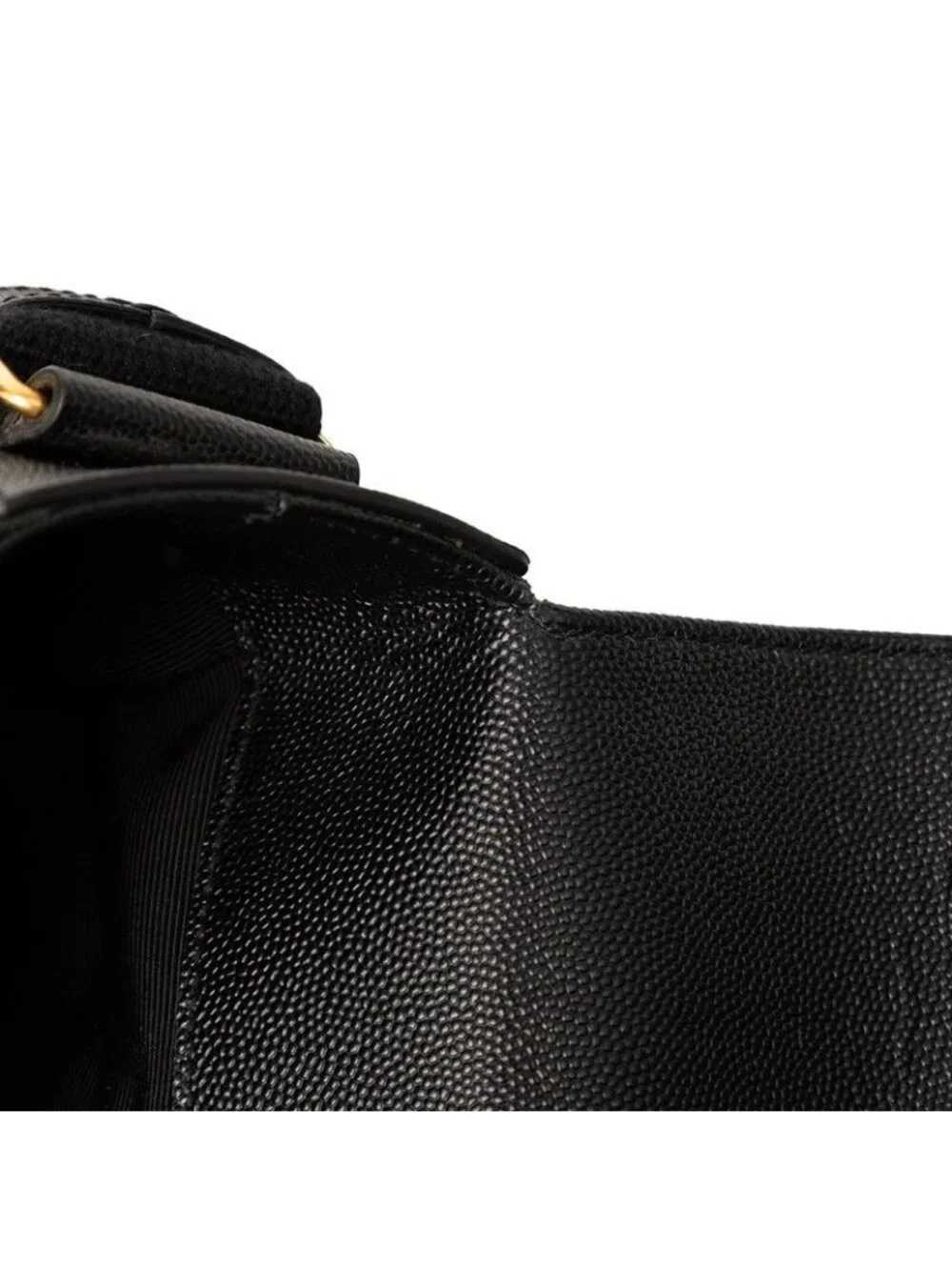 Saint Laurent Shoulder Bag / Black / Leather /